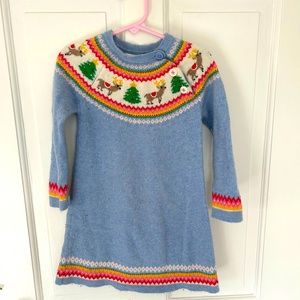 Girls Biden Christmas Sweater Dress